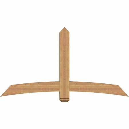 Ekena Millwork Bellingham Timber Gable Bracket, Western Red Cedar, 72"W x 39"H x 3 1/2"D x 5 1/2"F, 13/12 Pitch GBW072X39X0406BEL00SWR